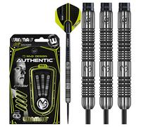 WINMAU Michael van Gerwen MvG Authentic Tungsten Steeltip Darts Set with Prism Flights and Shafts (Stems)