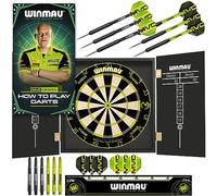 WINMAU Michael van Gerwen MvG Cabinet Set including Dartboard, Cabinet, Darts and Accessories