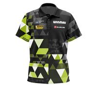 WINMAU - Michael Van Gerwen MvG Darts Shirt - Available in S, M, L, XL, 2XL & 3XL - Fan Edition & Stage Edition Professional Darts Polo - Player Edition Dart Shirt - Suitable for Men and Woman