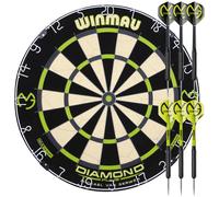 Winmau Michael van Gerwen MvG Diamond Dartboard & Darts Set