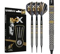 WINMAU - Michael Van Gerwen MvG - EvoX 18g Barrel / 20g Full Weight - Professional Soft Tip Darts Set with Dart Flights and Stems (Shafts)