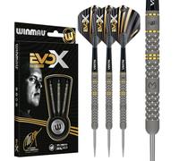 WINMAU - Michael Van Gerwen MvG - EvoX 22.5g Professional Darts Set with Dart Flights and Stems (Shafts)