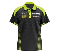 WINMAU - Michael Van Gerwen MvG Stage Edition Darts Shirt - Professional Darts Polo - Player Edition Dart Shirt - Suitable for Men and Woman - Large