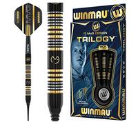 WINMAU Michael Van Gerwyn MvG Trilogy 20g Gram Professional Soft Tip Tungsten Darts Set with Flights and Stems (Shafts)