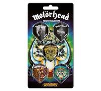 WINMAU - Motorhead Dart Flight Collection - Dart Flights 5 Sets Per Pack (15 in Total) Extra Thick 100 Micron - Standard Shape Darts Flights - Professional Darts Accessories