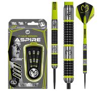 WINMAU Michael van Gerwen MvG Aspire Tungsten Steeltip Darts Set 26g with Prism Flights and Nylon Shafts (Stems)