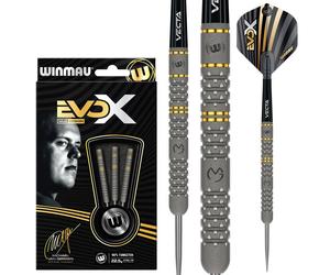 Winmau MvG EvoX Steel Tip Darts 24g Grey 24g