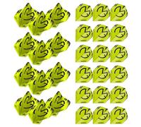 WINMAU MvG Michael Van Gerwen Mega Standard Black and Green Dart Flights - 10 sets per pack (30 dart flights in total)