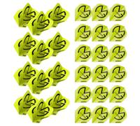 WINMAU MvG Michael Van Gerwen Mega Standard Green Dart Flights - 10 sets per pack (30 dart flights in total)
