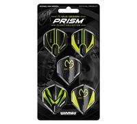 WINMAU - Mvg Prism Dart Flight Collection - Dart Flights 5 Sets Per Pack (15 in Total) Extra Thick 100 Micron - Standard Shape Darts Flights - Professional Darts Accessories