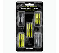 WINMAU - MvG Signature Dart Stems Collection - Dart Shafts 5 Sets Per Pack (15 in Total) - Mixed Darts Shafts Sizes - Professional Darts Accessories - Contains Black & Green