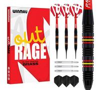 WINMAU Outrage 18 gram Brass Softip Darts Set with Prism Flights and Shafts (Stems)