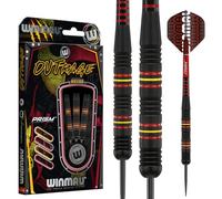 WINMAU Outrage 21 gram Brass Darts Set with Prism Flights and Shafts (Stems)