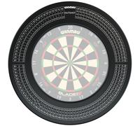 WINMAU Outshot Design Dart Board Surround Ring - Black - Durable Backboard Wall Protector for Dartboards - Professional Darts Accessories