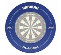 WINMAU PDC Printed Dart Board Surround Ring - Blue - Durable Backboard Wall Protector for Dartboards - Professional Darts Accessories