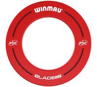 WINMAU PDC Printed Dart Board Surround Ring - Red - Durable Backboard Wall Protector for Dartboards - Professional Darts Accessories