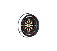 WINMAU Plasma Dartboard Light Bundle - Black 360 Degree Light with Black Pro-Line Dart Board Surround | Professional Darts Accessories