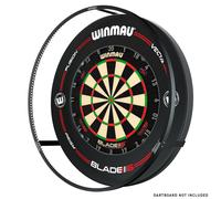 WINMAU Plasma Dartboard Light Bundle - Black 360 Degree Light with Black Pro-Line Dart Board Surround | Professional Darts Accessories