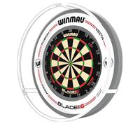 WINMAU Plasma Dartboard Light In Ice White - Ultimate Surround Dart Board Lighting - Slim Design LED Surround Ring for 360° Shadow-Free Illumination