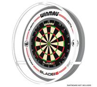 Winmau Plasma Ice Dartboard Light Bundle - White 360 Light With Grey & White Pro-Line Surround - Professional Darts Accessories