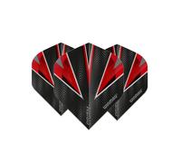 WINMAU PRISM ALPHA 100 Micron UV Translucent Dart Flights - Red & Black 6915-100