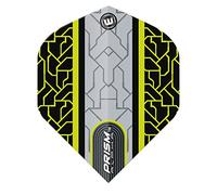 WINMAU Prism Alpha Circuit Black & Yellow Dart Flights - 1 set per pack (3 flights in total)