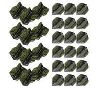 WINMAU Prism Delta Michael Van Gerwen MvG Black Design Extra Thick Dart Flights - 10 sets per pack (30 dart flights in total)