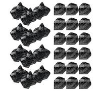 WINMAU Prism Delta Michael Van Gerwen MvG Design Black & Grey Extra Thick Dart Flights - 10 sets per pack (30 dart flights in total)