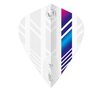 WINMAU Prism Delta White, Blue and Purple Kite Shape Dart Flights - 1 set per pack (3 flights in total)