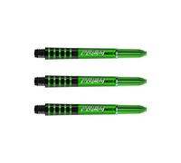 WINMAU Prism Force Green Intermediate Polycarbonate Dart Stems - 1 set per pack (3 shafts in total)