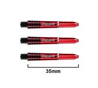 Winmau Prism Force Shafts Black/Blue/Clear Short