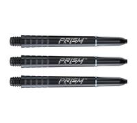 WINMAU Prism Force Solid Black Medium Polycarbonate Dart Stems - 1 set per pack (3 shafts in total)