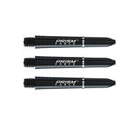WINMAU Prism Force Solid Black Short Polycarbonate Dart Stems - 1 set per pack (3 shafts in total)