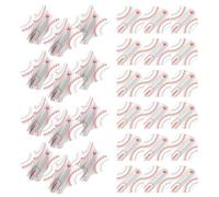 WINMAU Prism Zeta Circle Design Dart Flights - 10 sets per pack (30 dart flights in total) (Red)