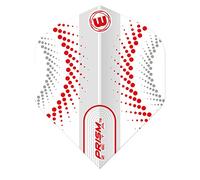 WINMAU Prism Zeta Circles Design Dart Flights - 1 set per pack (3 flights in total) Available in varying colours (Red)