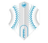 WINMAU Prism Zeta Circles White & Blue Dart Flights - 1 set per pack (3 flights in total)