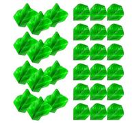 WINMAU Prism Zeta Colour Design Extra Thick Dart Flights - 10 sets per pack (30 dart flights in total) (Green)