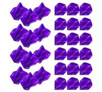 WINMAU Prism Zeta Colour Design Extra Thick Dart Flights - 10 sets per pack (30 dart flights in total) (Purple)