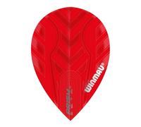 WINMAU Prism Zeta Red Extra Thick Dart Flights - 1 set per pack (3 flights in total)
