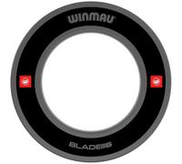 WINMAU Dart Board Surround Ring - Pro Line 1.0 Black Dartboard Surround - Backboard Wall Protector