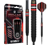 WINMAU Pro-Line Tungsten Steeltip Dart Set 22 gram with Prism Alpha Flights and Prism Force Shafts (Stems)