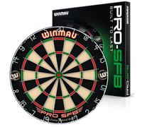 Winmau Pro SFB Bristle Dart Board Professional Staple Free Bullseye Dartboard Pro Winmau Dart Board for Home Tournament or Club Durable Bristle D