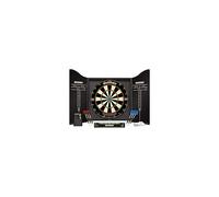 WINMAU Professional Dart Set includes Diamond Plus Dartboard - Black High Quality Cabinet - 2 Sets of Darts - Official Oche Line