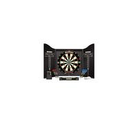 WINMAU Professional Dart Set includes Diamond Plus Dartboard - Black High Quality Cabinet - 2 Sets of Darts - Official Oche Line