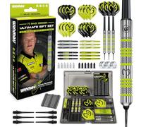 WINMAU Michael van Gerwen MvG Softip Gift Set - 50 Piece Darts Set with 4 sets of Shafts, 4 sets of Flights plus Accessories