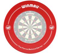 WINMAU Red Printed Dart Board Surround Ring - Durable Backboard Wall Protector for Dartboards - Professional Darts Accessories