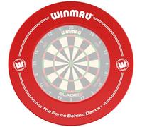 WINMAU Red Printed Dart Board Surround Ring - Durable Backboard Wall Protector for Dartboards - Professional Darts Accessories