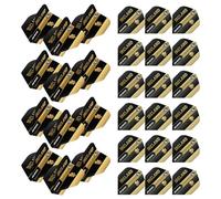 WINMAU Rhino Ireland Black & Gold Flag Dart Flights - 10 sets per pack (30 dart flights in total)