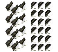 WINMAU Rhino Palladium Black Design Extra Thick Dart Flights - 10 sets per pack (30 dart flights in total)