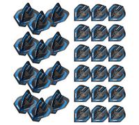 WINMAU Rhino Players Black & Blue Viking Dart Flights - 10 sets per pack (30 dart flights in total)